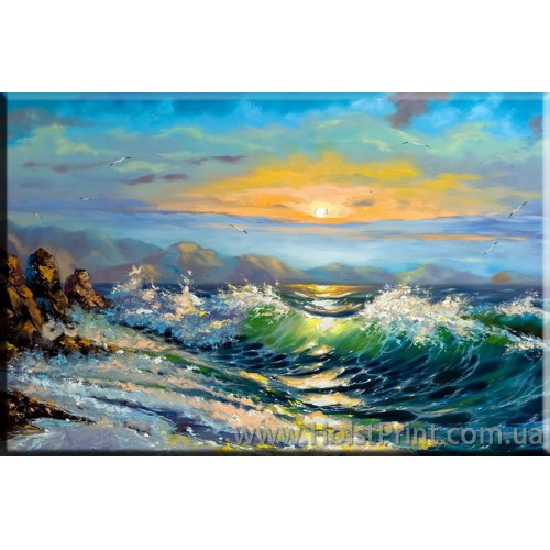 Картины море, Морской пейзаж, ART: MOR777047, , 168.00 грн., MOR777047, , Морской пейзаж картины